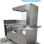 PLANCHA de ASAR PROFESIONAL con Campana Extractora Integrada