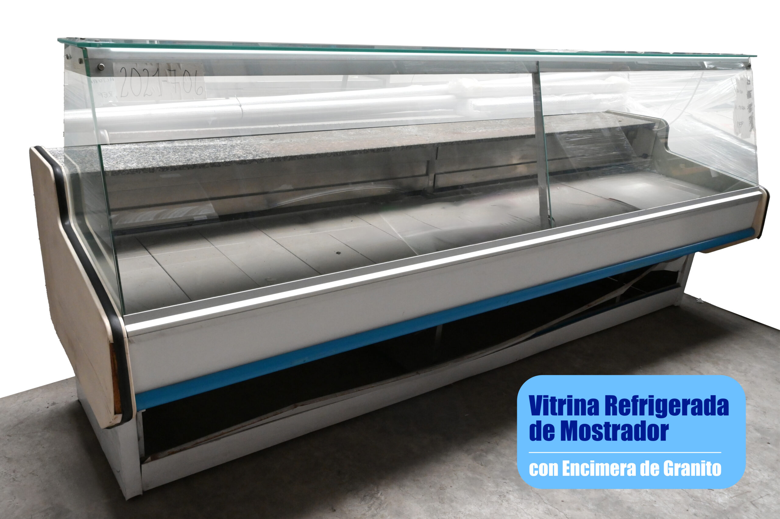 T-019-02 Vitrina Refrigerada de Mostrador Vitrina Mostrador Refrigerada con Encimera de Granito - Imagen 1