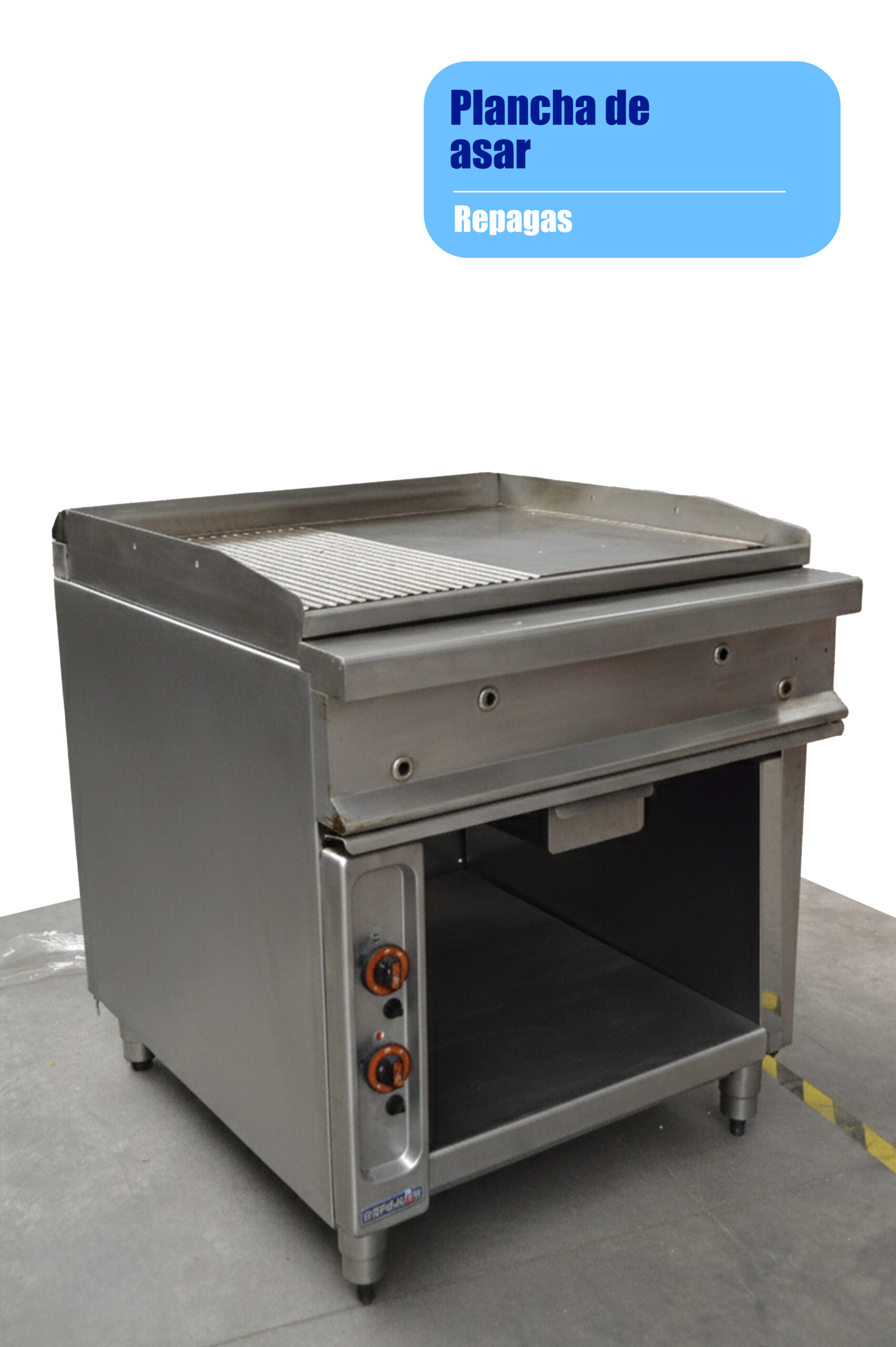 Plancha de Asar con Mueble - Mobiliario de frio industrial