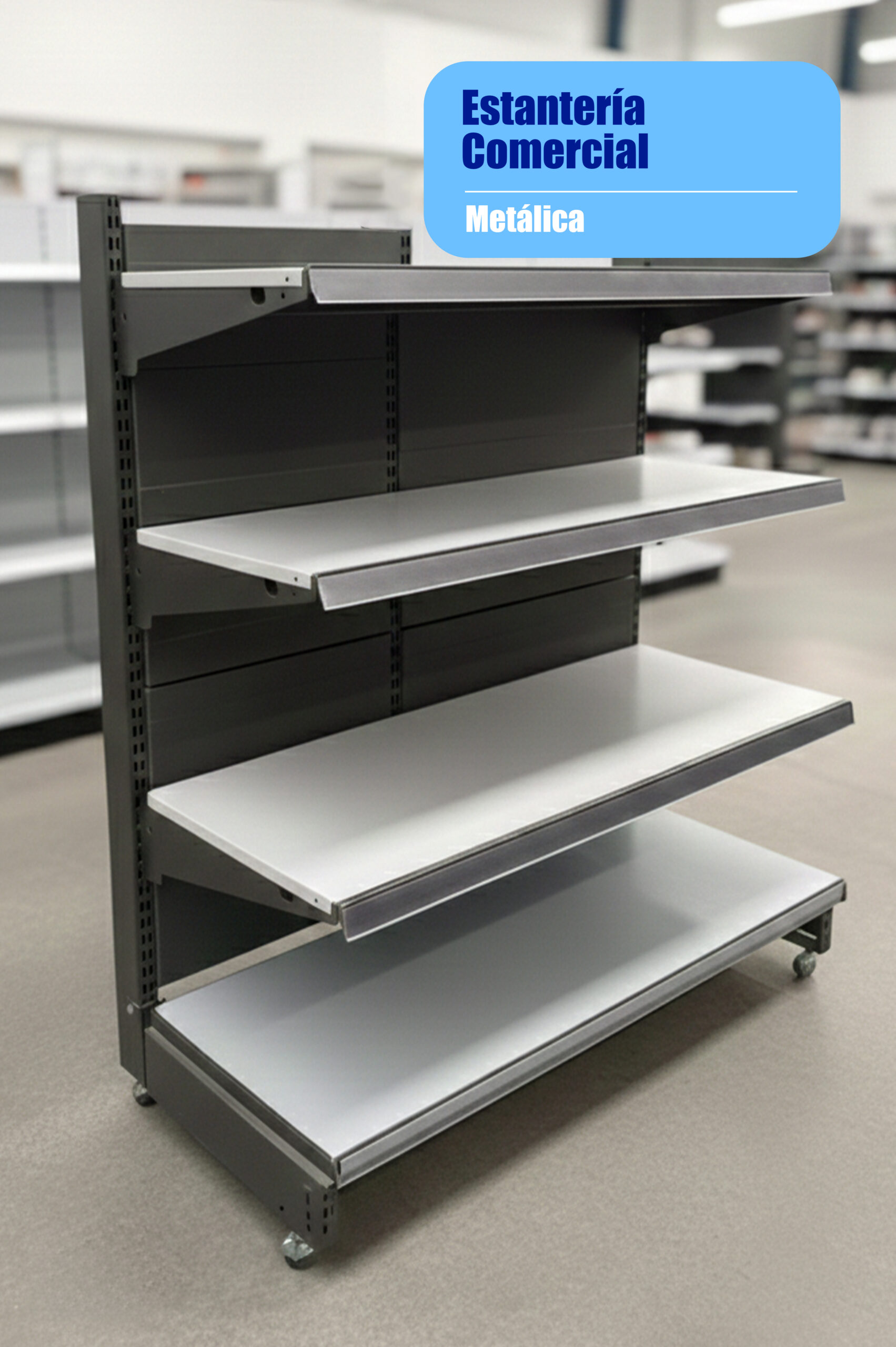 T-197 extanteria metalica comercial Estantería Comercial Metálica - Imagen 1